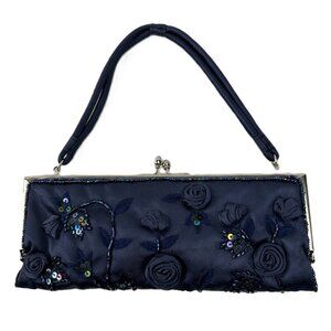 Valerie Stevens Blue Clutch